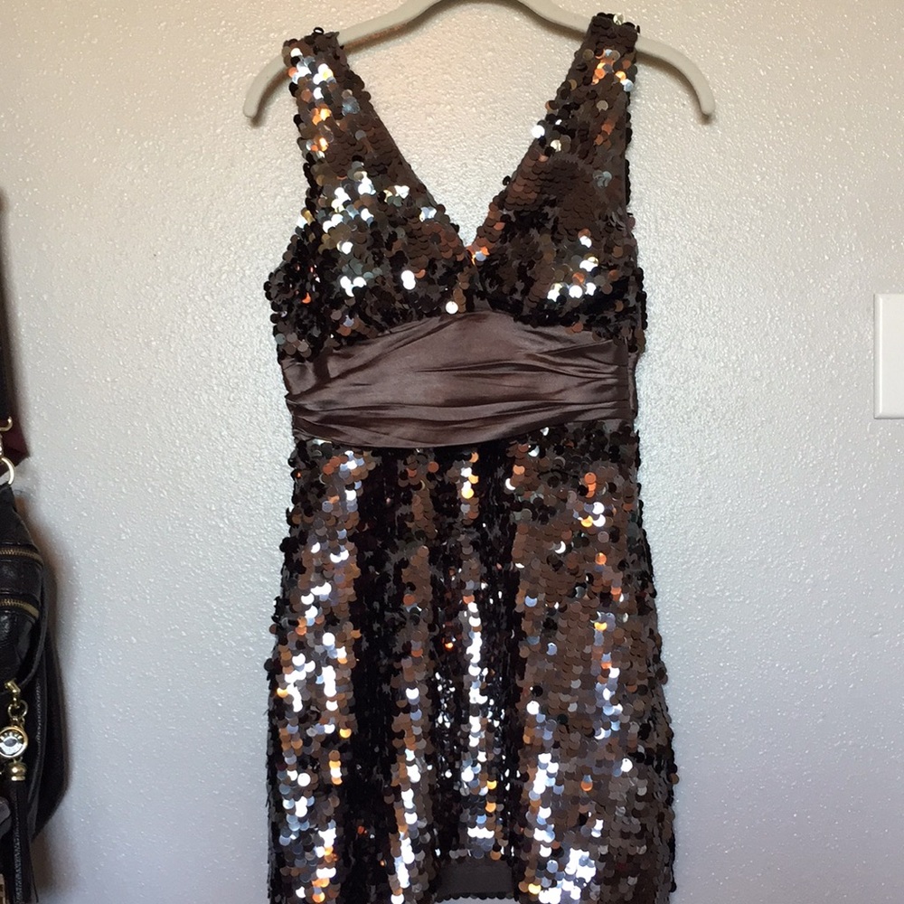 Women’s dark gray sequin dress